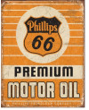 Plechová cedule Phillips 66 Premium Oil 40 cm x 32 cm