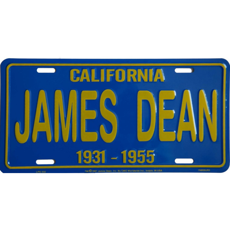 Amerikai rendszám James Dean California Blue