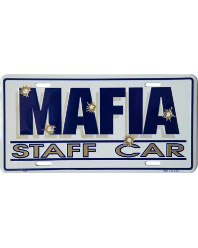 Amerikai rendszám Mafia Staff Car