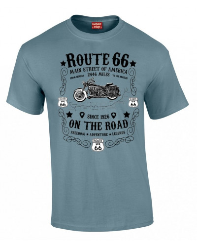 Route 66 On The Road póló kék fekete