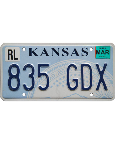 Amerikai rendszám Kansas State Seal