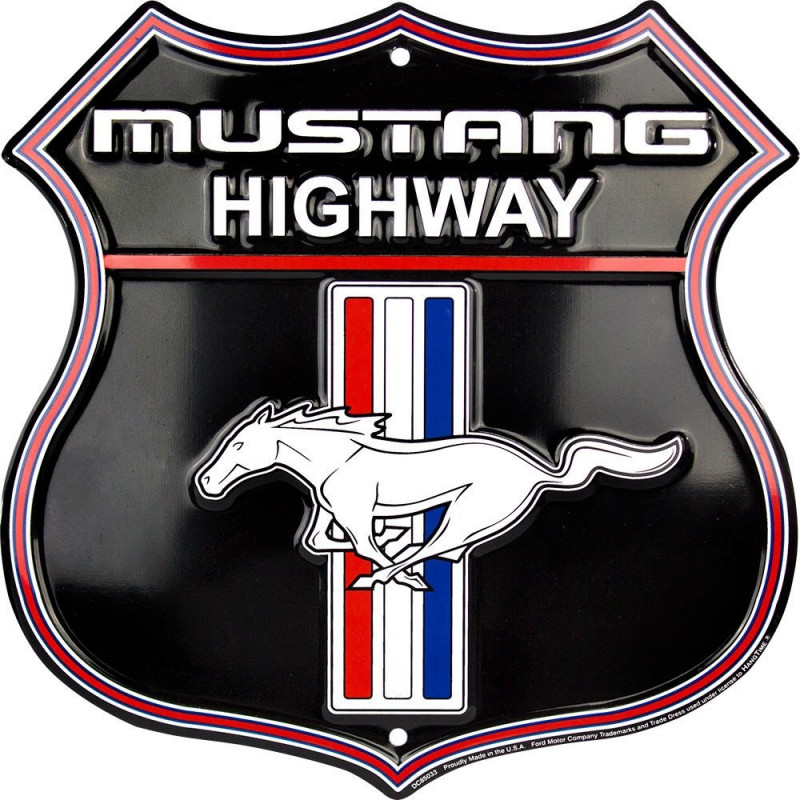 Fém tábla Ford Mustang Highway 30 cm x 30 cm