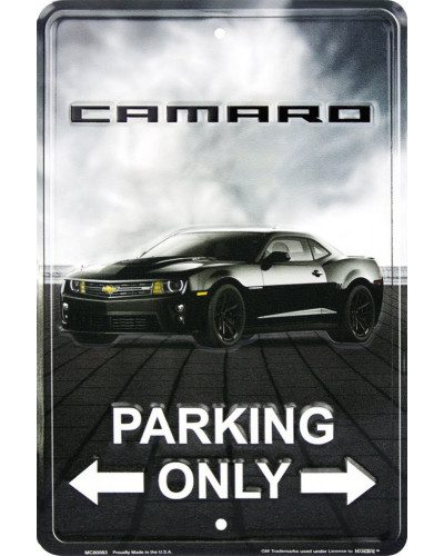 Fém tábla Camaro Parking, 20 cm x 30 cm