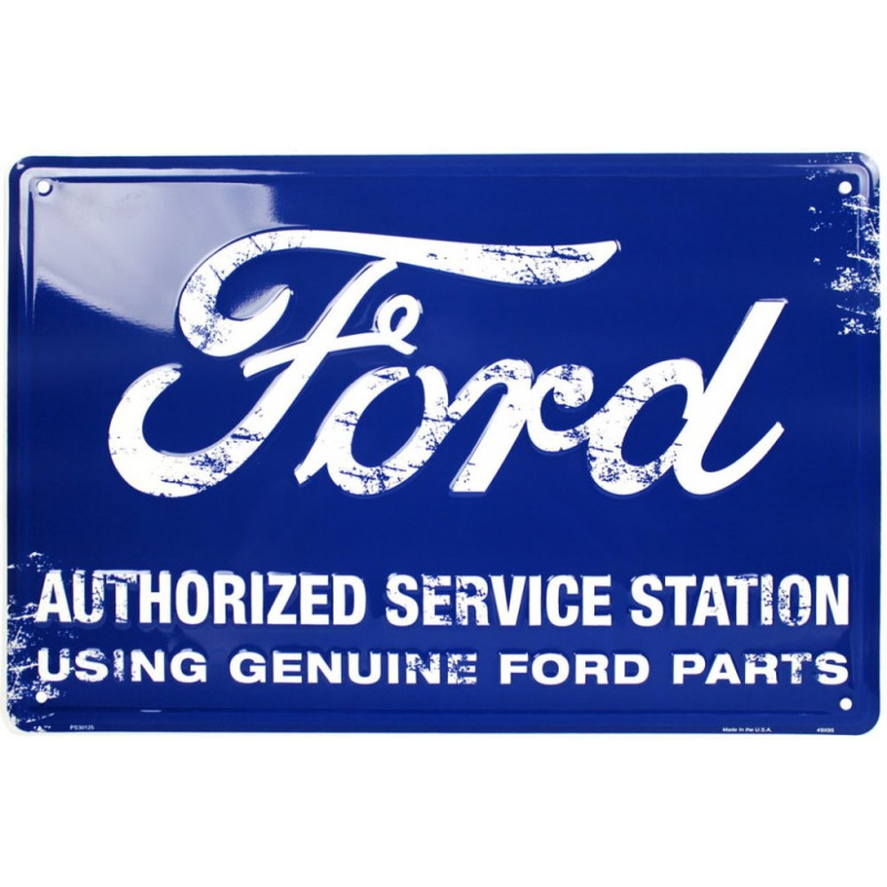 Fém tábla Ford Authorized Service Station 45 cm x 30 cm