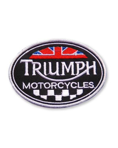 Motoros rátét Triumph ovális 10 cm x 7 cm
