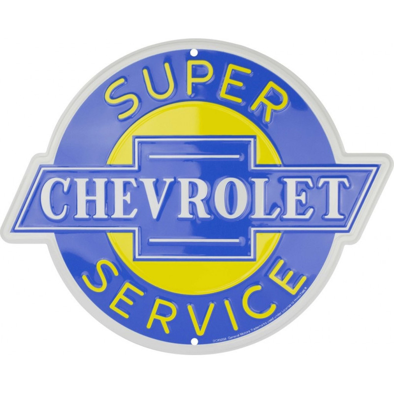 Fém tábla Chevrolet Super Service 30 cm