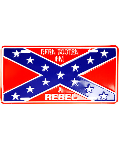Amerikai rendszám Confederate Im Rebel