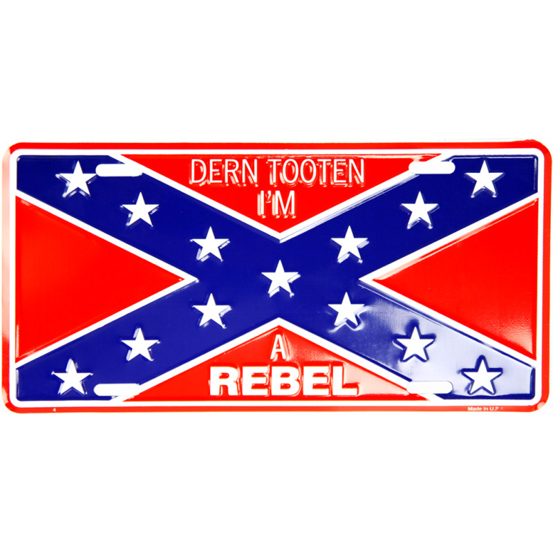 Amerikai rendszám Confederate Im Rebel