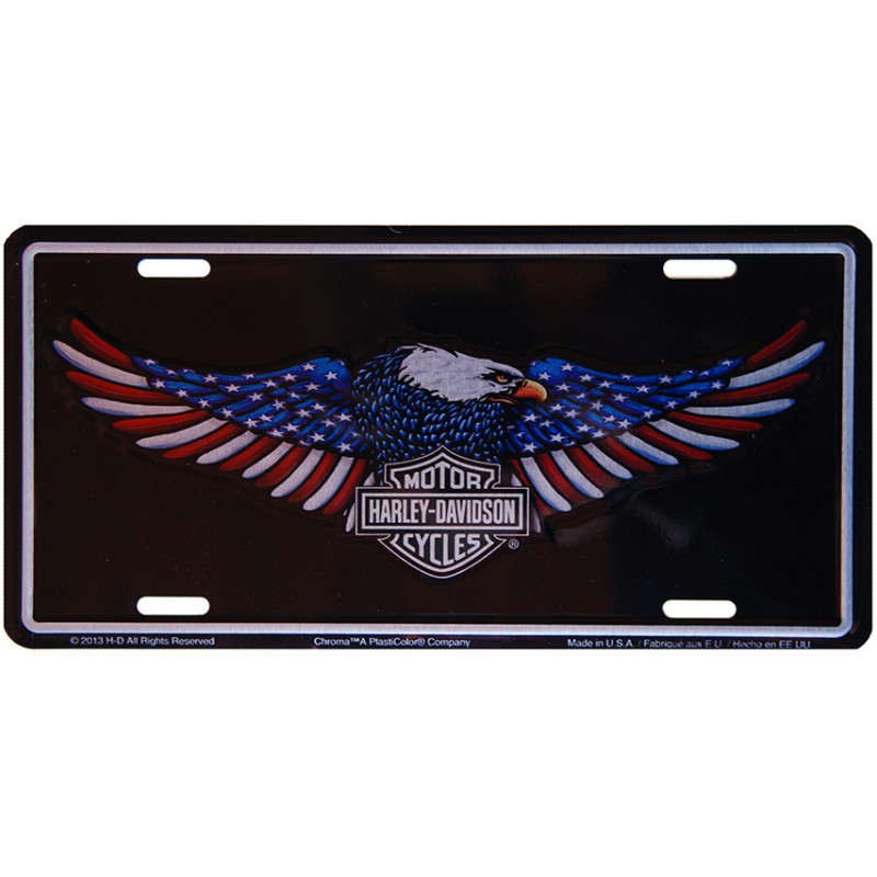 Amerikai rendszám Harley Davidson Patriotic