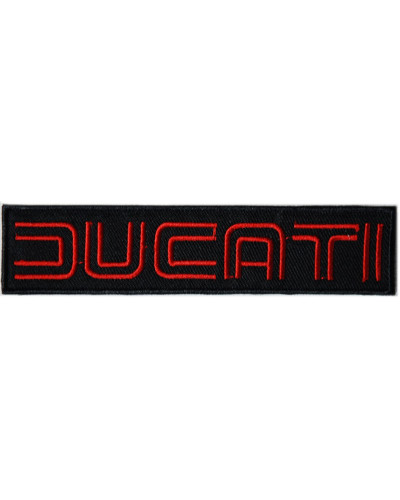 Motoros tapasz Ducati fekete 12 cm x 2,5 cm