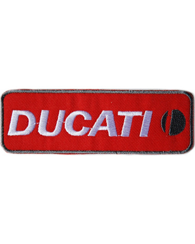 Motoros tapasz Ducati piros 11,5 cm x 4 cm
