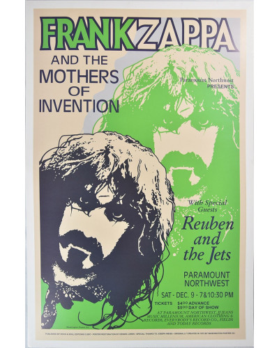 Koncertplakát Frank Zappa 1972