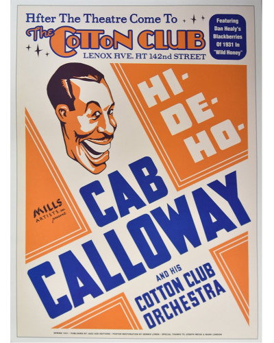 Koncertplakát Cab Calloway, The Cotton Club, NYC, 1931