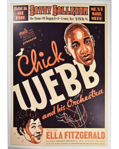 Koncertplakát Chick Webb, Savoy Ballroom 1935