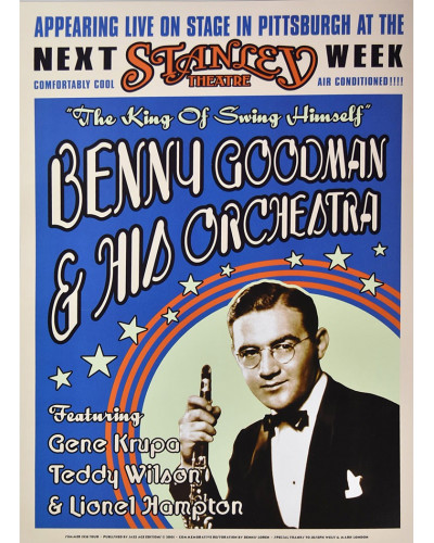 Koncertplakát Benny Goodman, Pittsburgh, 1936