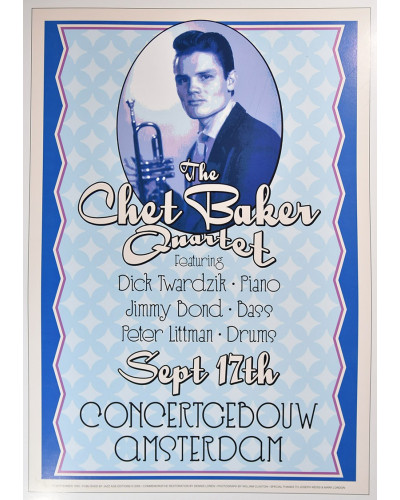 Koncertplakát Chet Baker, 1955