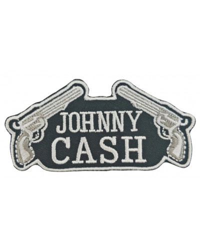 Motoros tapasz Johnny Cash revolver 4 cm x 7,5 cm