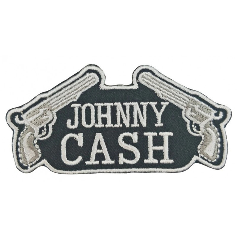 Motoros tapasz Johnny Cash revolver 4 cm x 7,5 cm