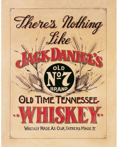 Fém tábla Jack Daniels - Nothing Like 40 cm x 32 cm