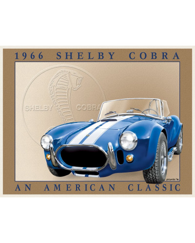 Fém tábla Shelby Cobra 32 cm x 40 cm
