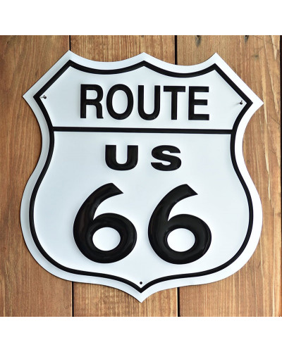Fém tábla Route 66 Shield 27 cm x 27 cm