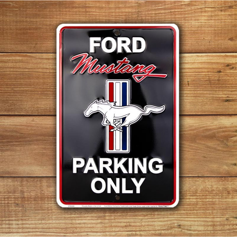 Fém tábla Ford Mustang Parking, 20 cm x 30 cm