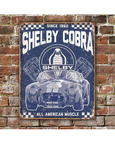 Fém tábla Shelby - American Muscle 40 cm x 32 cm sz
