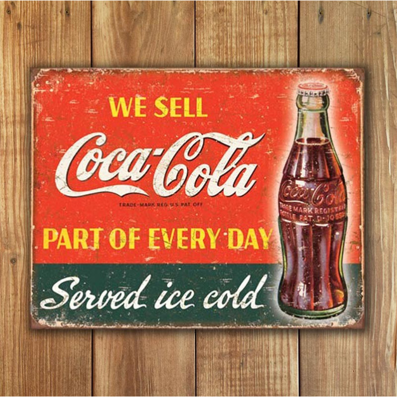 Fém tábla Coca Cola - Part of Every Day 32 cm x 40 cm