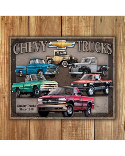 Fém tábla Chevy Trucks Tribute 40 cm x 32 cm