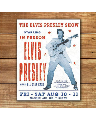 Fém tábla Elvis Presley Show 40 cm x 32 cm