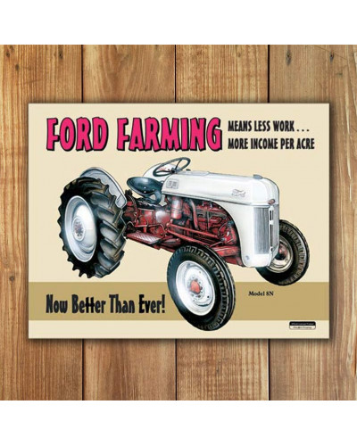 Fém tábla Ford Farming 8N 40 cm x 32 cm