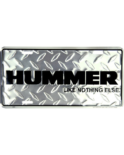 Amerikai rendszám Hummer