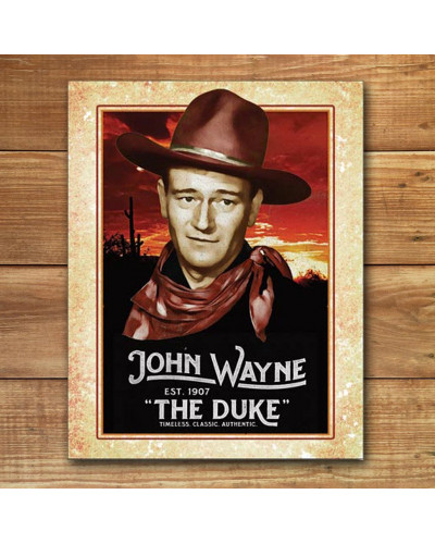 Fém tábla John Wayne - Classic 32 cm x 40 cm