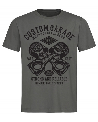 Pánské tričko Custom Garage šedé