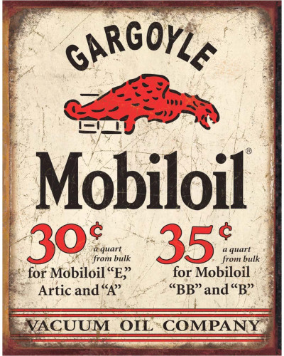Fém tábla Mobiloil Gargoyle 40 x 32 cm