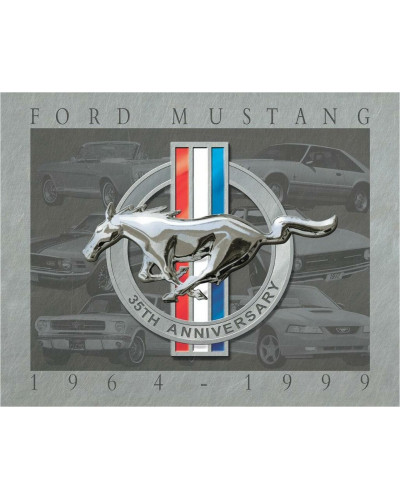 Fém tábla Mustang 35th Anniversary 32 cm x 40 cm