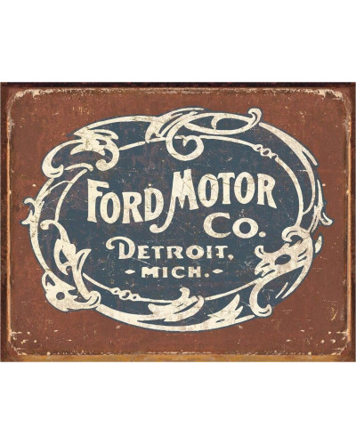 Fém tábla Ford - Historic Logo 32 cm x 40 cm