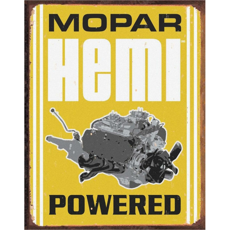 Plechová cedule Mopar Hemi Power 32 cm x 40 cm