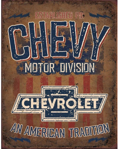 Fém tábla Chevy - American Tradition 40 cm x 32 cm