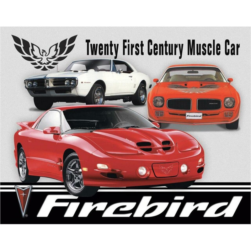 Fém tábla Pontiac Firebird Tribute 40 cm x 32 cm