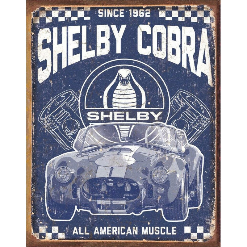 Fém tábla Shelby - American Muscle 40 cm x 32 cm sz