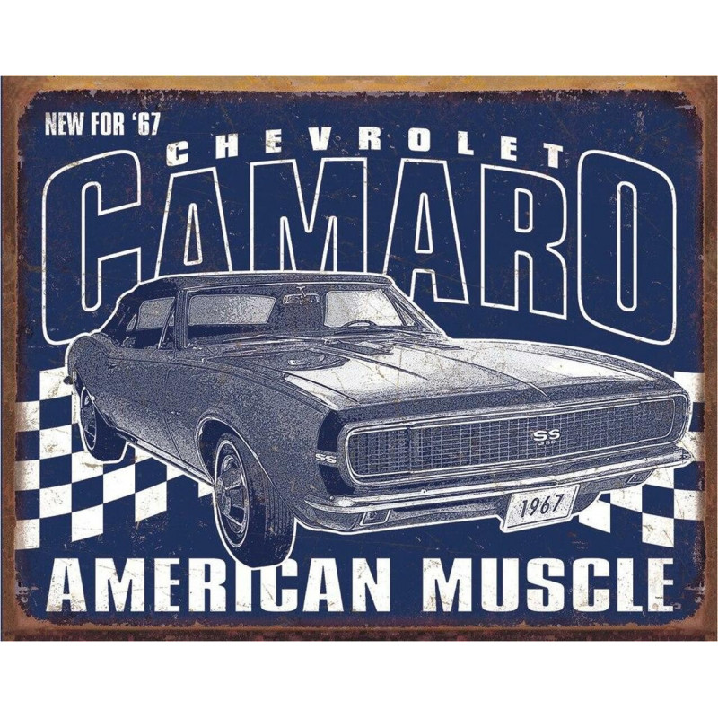 Fém tábla Camaro - 1967 Muscle 40 cm x 32 cm