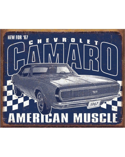 Fém tábla Camaro - 1967 Muscle 40 cm x 32 cm