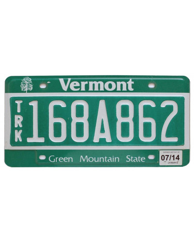 Amerikai rendszám Vermont - Green Mountain State