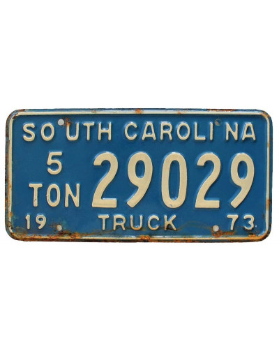 Amerikai rendszám South Carolina Truck 1973