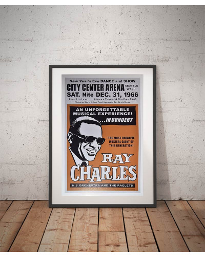 Koncertplakát Ray Charles, Seattle 1966