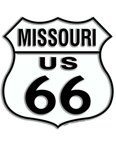 Fém tábla Route 66 Missouri Shield 30 cm x 30cm