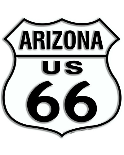 Fém tábla Route 66 Arizona Shield 30 cm x 30 cm