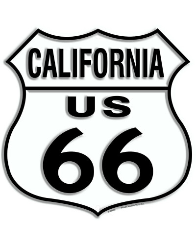 Fém tábla Route 66 California Shield 30 cm x 30 cm