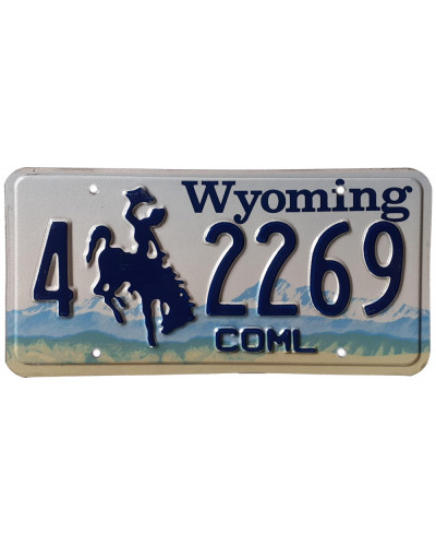 Amerikai rendszám Wyoming Blue Mountains coml.